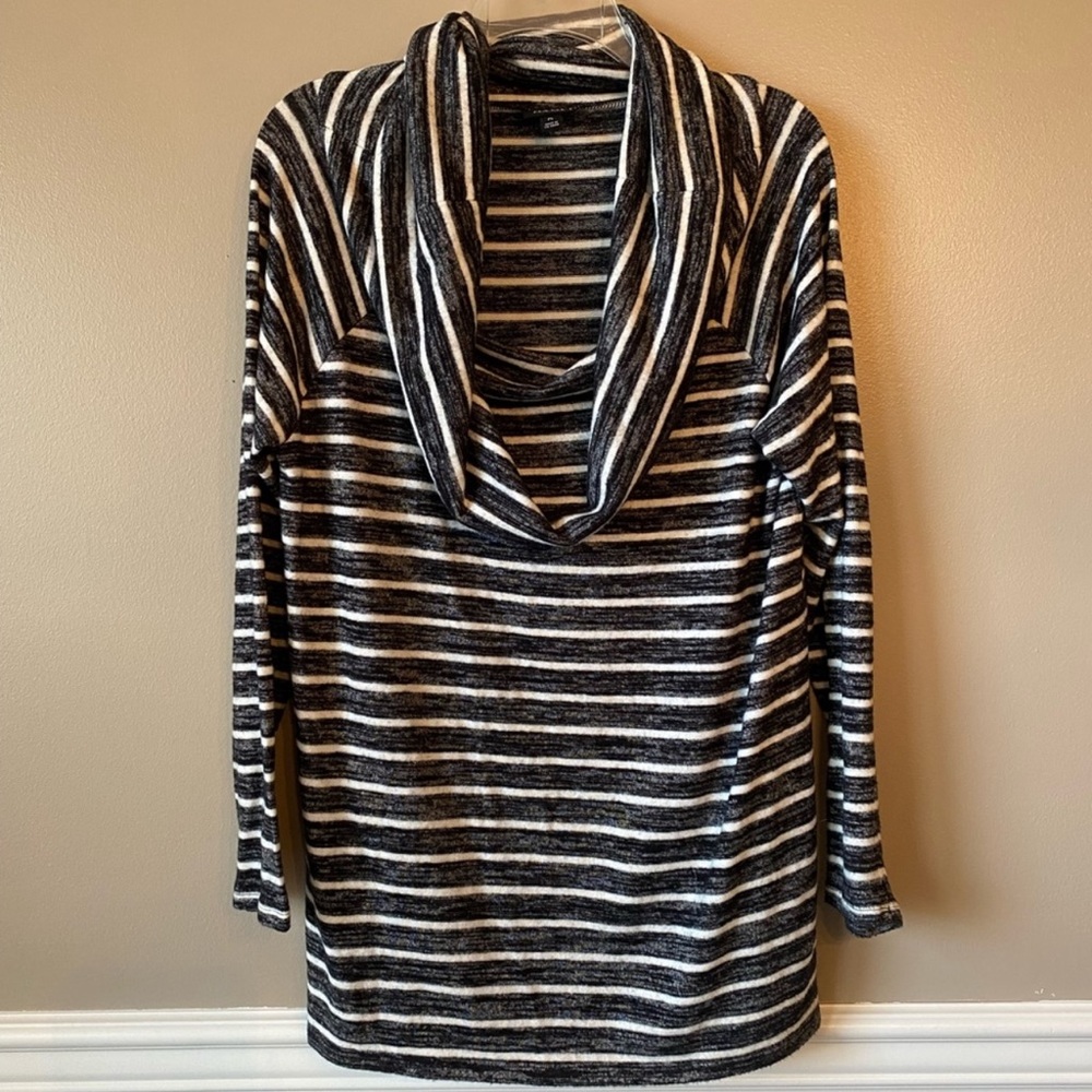 A.N.A Striped Cowl Neck Blouse